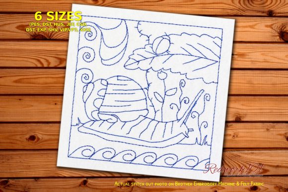 Cute Snail with Shell: A Holiday Embroidery Review