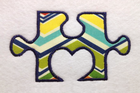 Review: Autism Heart Puzzle Piece Applique for Merch