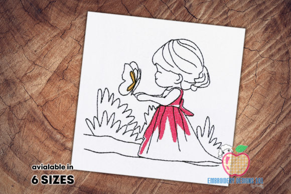 Review: Girl Playing with Butterfly Quick Stitch