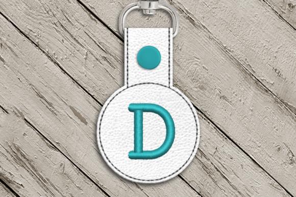 Reviewing Letter D ITH Round Key Fob Applique for Etsy Shops
