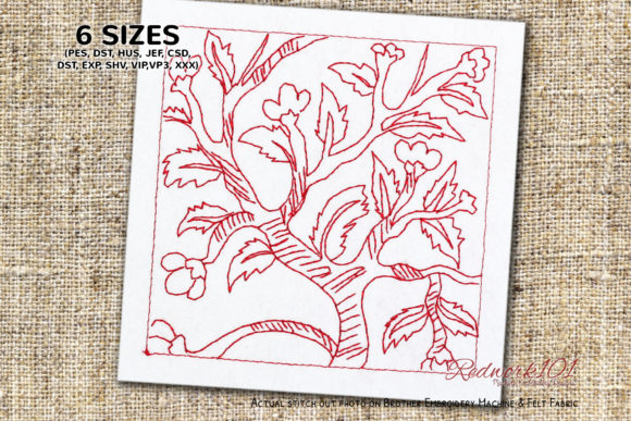 Reviewing the Amazing Tree Redwork Design for Etsy