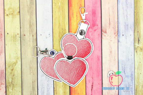 Reviewing the Love Heart in the Hoop Keyfob Design